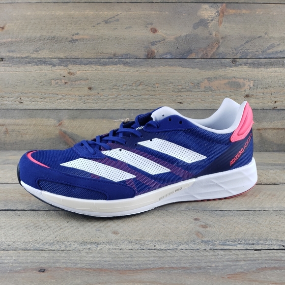 adidas Men's Adizero Adios 6 M Breathable Running Shoes Legacy Indigo - Picture 3 of 11